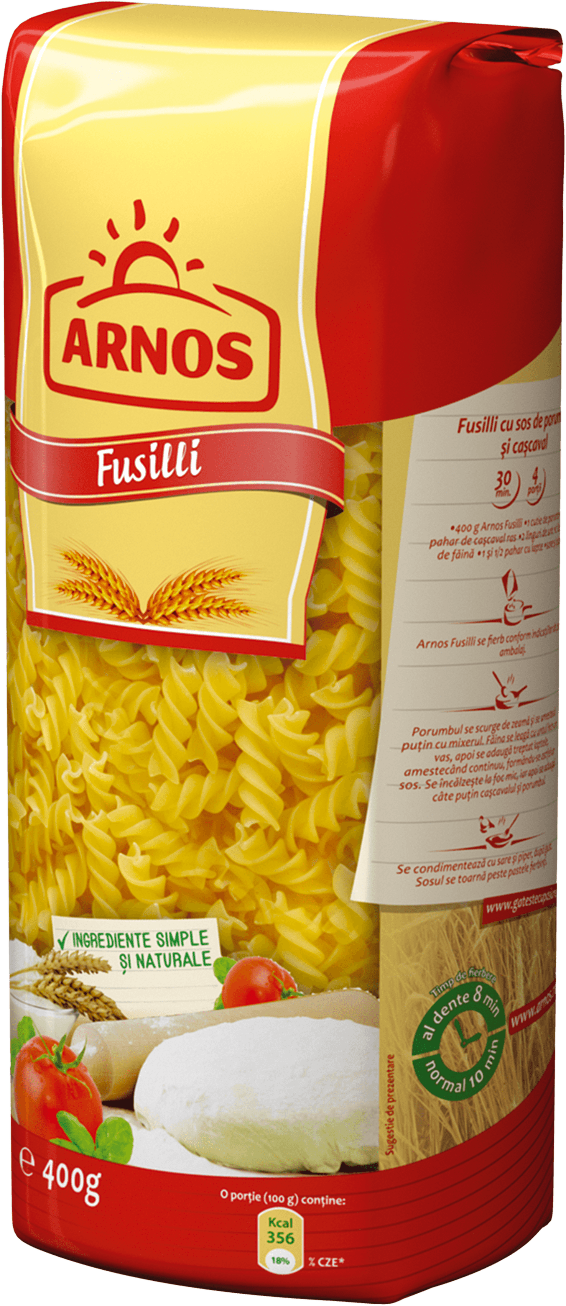 Paste scurte fara oua - 400g