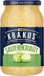 Sauerkraut in glass jar