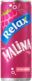 Relax limonáda MALINA 0,33L plech