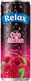 Relax limonáda COLA MALINA 0,33L plech