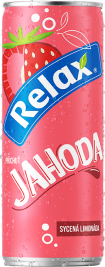 Relax limonáda JAHODA 0,33L plech