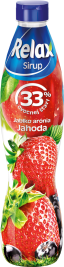 Relax ovocný sirup jablko-arónia-JAHODA 33% 0,7L PET