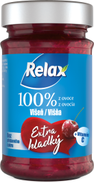 Relax 100% z ovoce Extra hladký VIŠEŃ 220g sklo