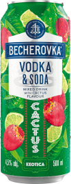 Becherovka RTD Vodka Soda Cactus flavoured 4,5% 0,5L