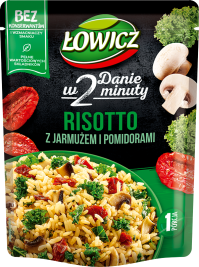 ŁOWICZ 250 g Risotto - rice with kale and dried tomatoes