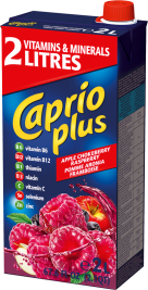 CAPRIO PLUS JABLKO, MALINA, ARONIE 2L