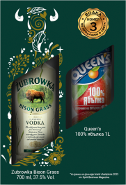 Zubrowka Bison Grass + Queen’s apple juice 100% 1 L