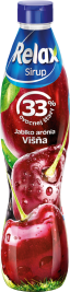 Relax ovocný sirup jablko-arónia-VIŠŇA 33% 0,7L PET