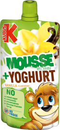 KUBUŚ 80 g mousse vanilla-apple-banana + natural yoghurt