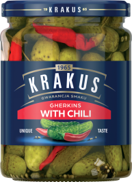 KRAKUS 500 g Gherkins with chili 