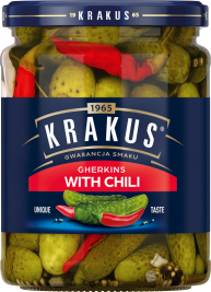 KRAKUS 500 g Gherkins with chili 