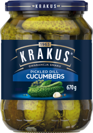 KRAKUS 670 g Pickled dill cucumbers