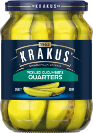 KRAKUS GB 670 g Pickled cucumbers quarters