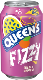 QUEENS 330 ml apple and passion fruit