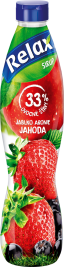 Relax ovocný sirup 33% jablko-aronie-JAHODA 0,7L PET