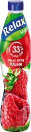 Relax ovocný sirup 33% jablko-aronie-MALINA 0,7L PET