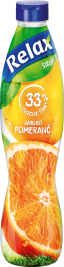 Relax ovocný sirup 33% jablko-POMERANČ 0,7L PET
