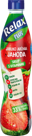 Relax ovocný sirup jablko-arónia-JAHODA 33% 0,7L PET