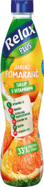 Relax ovocný sirup jablko-POMARANČ 33% 0,7L PET