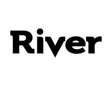 RIVER - Black logo