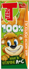 TEDI 200 ml 100% mere morcovi portocale