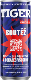 Tiger energy drink 0,25L plech - soutěž 2025