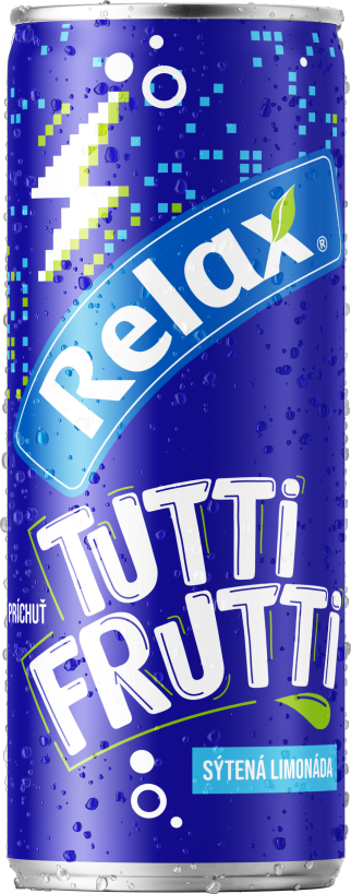 Relax limonáda TUTTI FRUTTI 0,33L plech