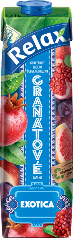 Relax exotica grapefruit-jablko-červené hrozno-GRANÁTOVÉ JABLKO 1L TS