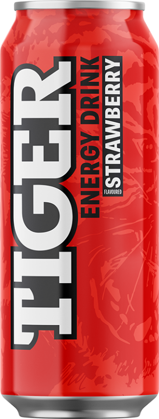 Tiger energy drink STRAWBERRY 0,5L plech