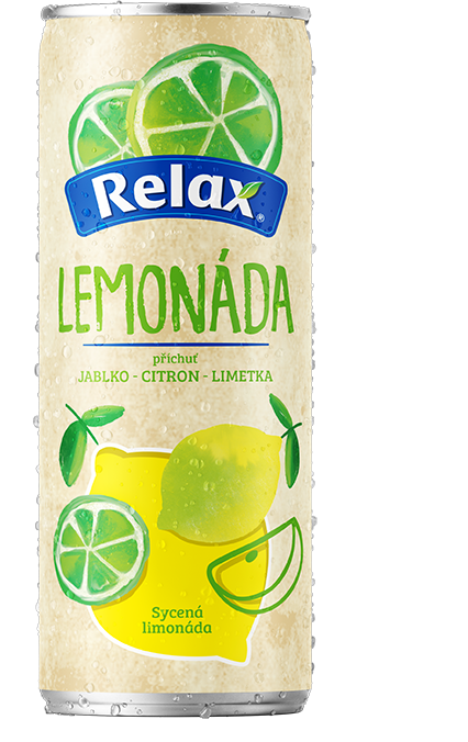  Relax Lemonáda CITRON - LIMETKA 0,33L CAN