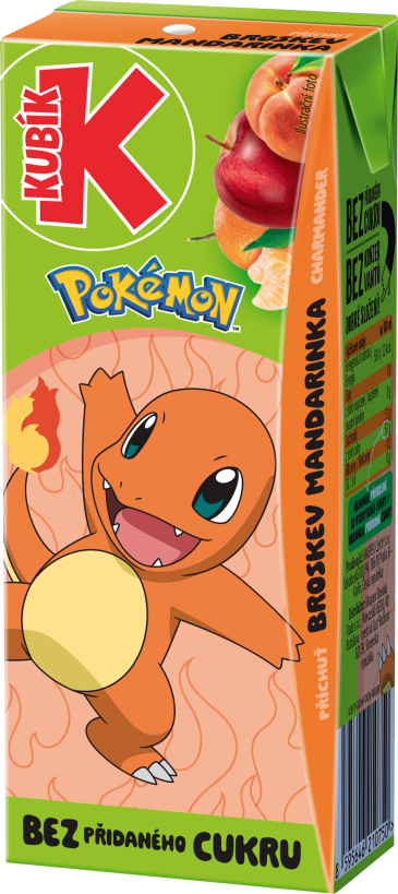 Kubík Pokémon licence 0,2L TP – BROSKEV & MANDARINKA