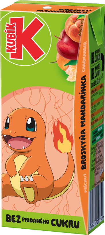 Kubík Pokémon licencia 0,2L TP – BROSKYŇA & MANDARÍNKA