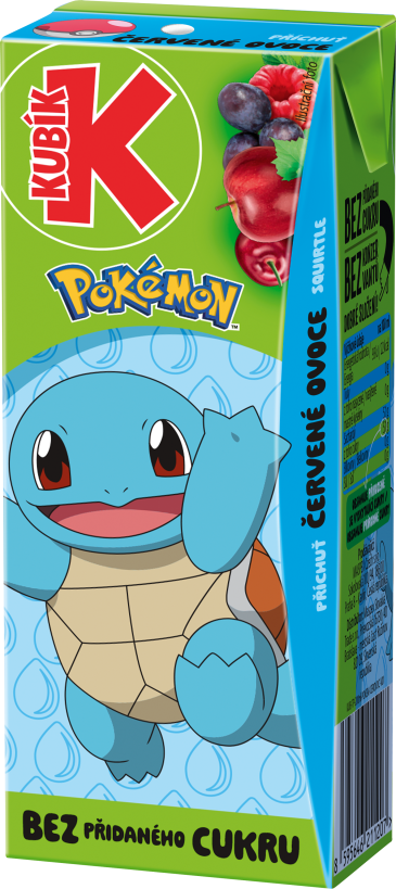 Kubík Pokémon licence 0,2L TP – ČERVENÉ OVOCE