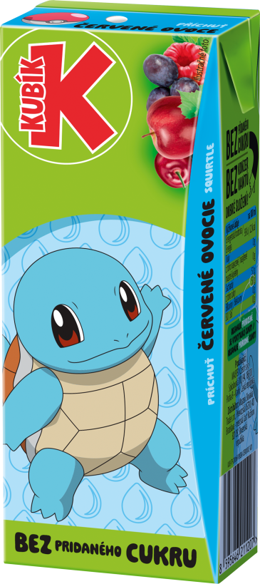 Kubík Pokémon licencia 0,2L TP – ČERVENÉ OVOCIE