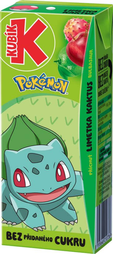 Kubík Pokémon licence 0,2L TP – LIMETKA & KAKTUS