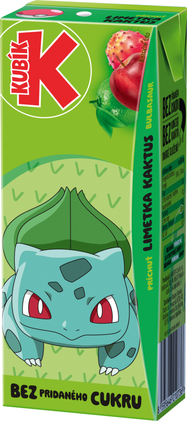 Kubík Pokémon licencia 0,2L TP – LIMETKA & KAKTUS