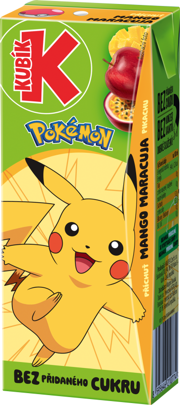 Kubík Pokémon licence 0,2L TP – MANGO & MARACUJA