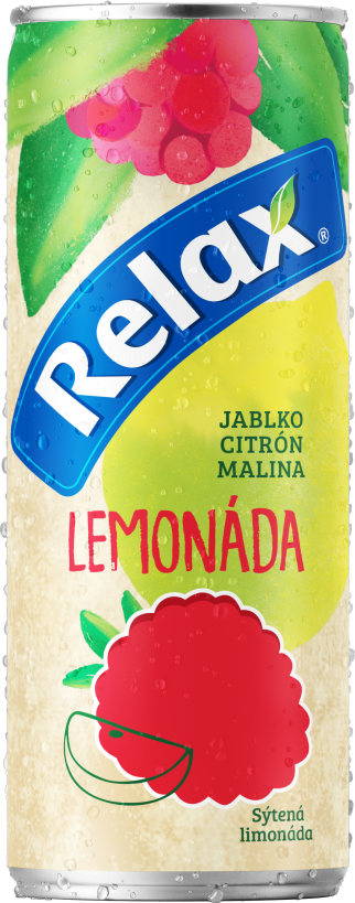 Relax lemonáda CITRÓN-MALINA 0,33L CAN