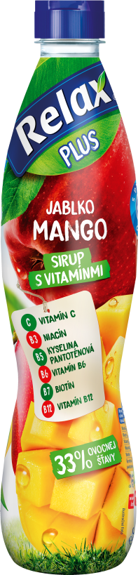 Relax ovocný sirup jablko-MANGO 33% 0,7L PET