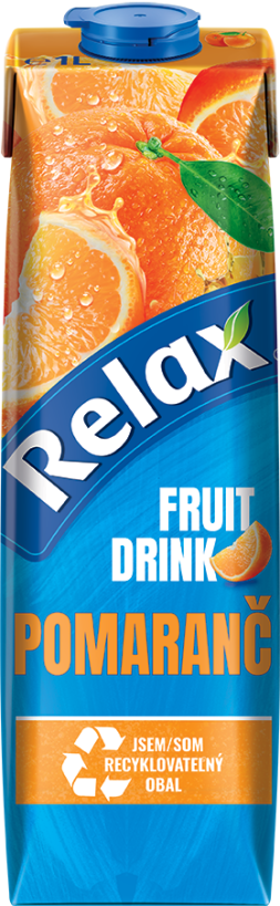 Relax fruit drink POMARANČ 1L TS