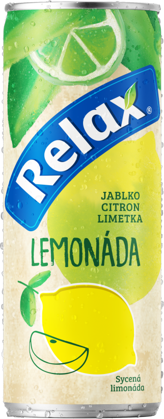 Relax lemonáda CITRON-LIMETKA 0,33L plech