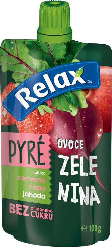 Relax zeleninové pyré jablko-CVIKLA-JAHODA 100g