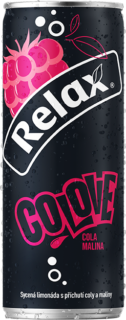 Relax limonáda COLA MALINA 0,33L plech