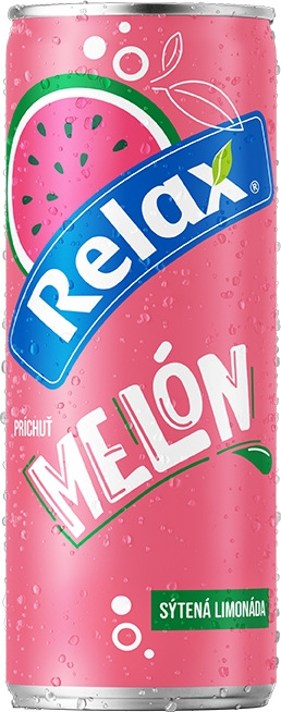 Relax limonáda MELÓN 0,33L plech