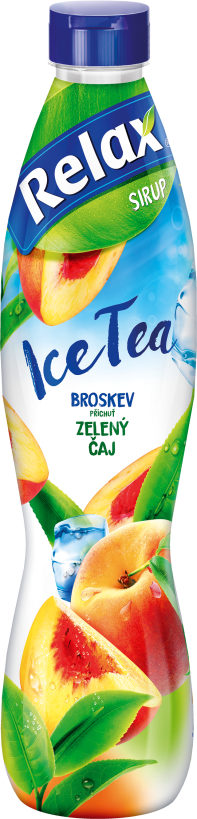 Relax sirup ICE TEA BROSKEV & ZELENÝ ČAJ 0,7L PET