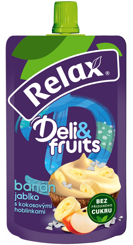 Relax Deli&fruits BANÁN, KOKOS 170g