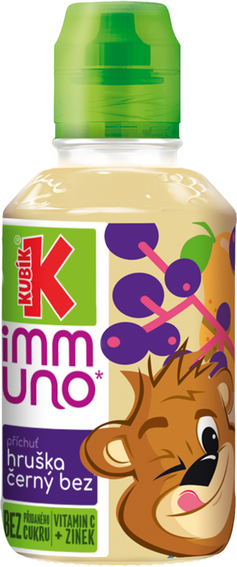 Kubík Immuno Hruška-Černý bez 0,2L PET