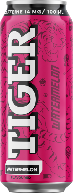 Tiger Light Caffeine WATERMELON 0,5L plech