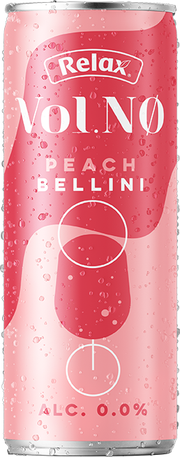 Relax VOL.NO 0,33l CAN PEACH BELLINI