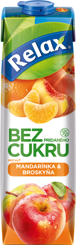 Relax BEZ Mandarinka-Broskyňa 1L TS